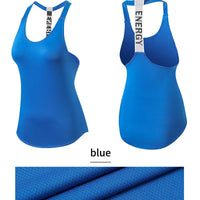 Women Gym Tops Black Sleeveless Yoga Top Women Fitness Shirt Gym Vest Running workout Sports Tops Letter Backless Shirt