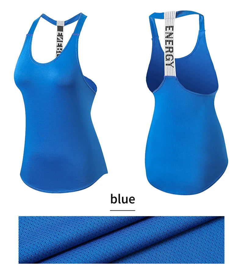 Women Gym Tops Black Sleeveless Yoga Top Women Fitness Shirt Gym Vest Running workout Sports Tops Letter Backless Shirt