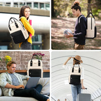 LOVEVOOK Fashion Stylish Girls Travel School Nylon BookBag With USB Waterproof Teacher Nurse Student Laptop Backpack for Women