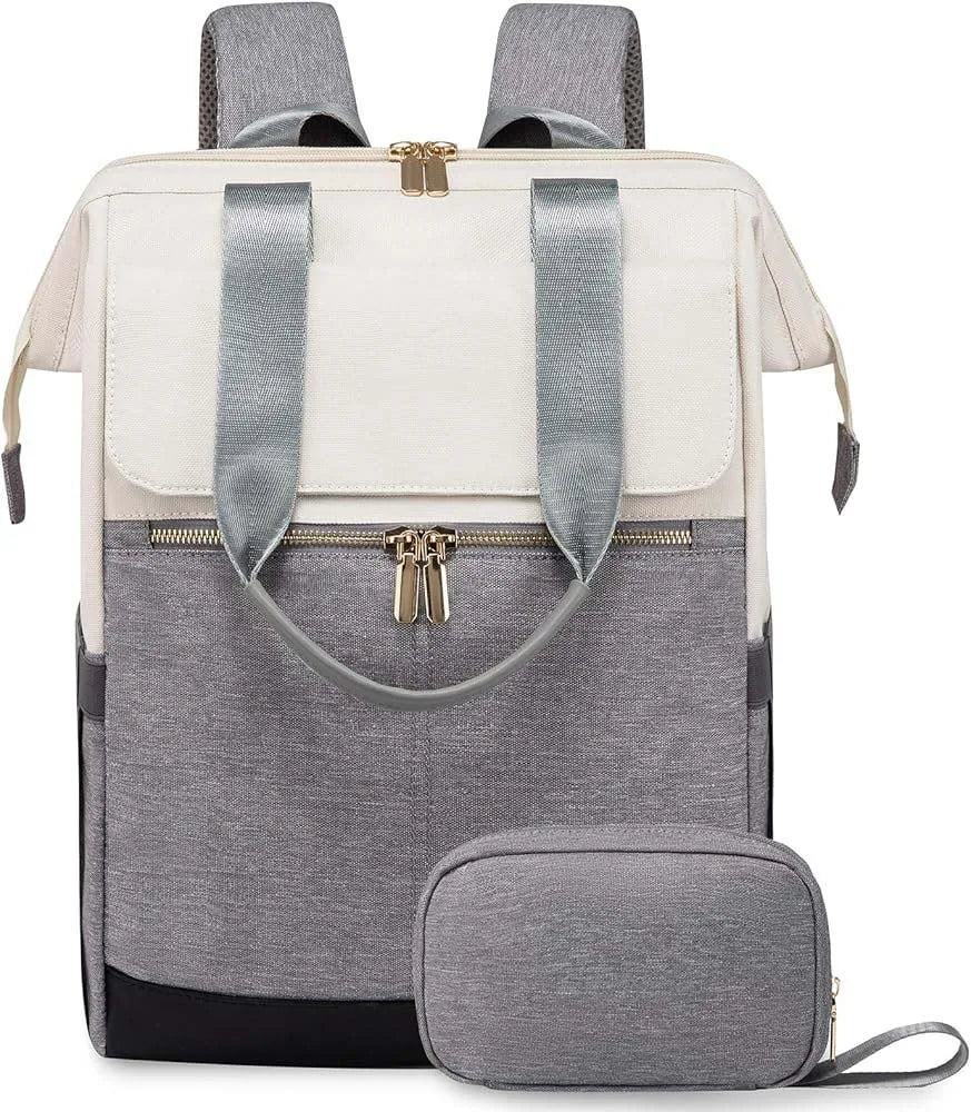 Super Lightweight Women's Travel Laptop Backpack with Curved Shoulder Straps - MANDOTOS INTERNATIONAL