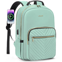 LOVEVOOK Luxury Nylon Teen College School Bookbags Waterproof Business 15.6 17 Inch Travel Laptop Backpacks Bags for Women Girls