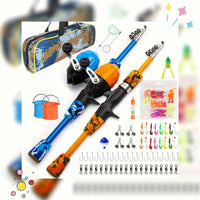 Kids Travel Spinning Rod & Reel Set | Sensitive Child Fishing Rod - MANDOTOS INTERNATIONAL