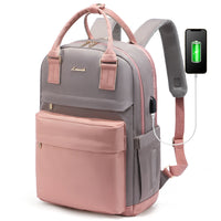 LOVEVOOK Fashion Stylish Girls Travel School Nylon BookBag With USB Waterproof Teacher Nurse Student Laptop Backpack for Women
