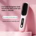 Cordless Portable Mini Hair Straightener - USB Rechargeable Hot Comb and Styling Brush for Travel