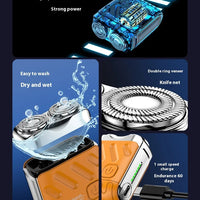 Portable Ultra-Clean Electric Shaver for Men Mini USB Power Razor for Face Body Bikini Shaving in Household