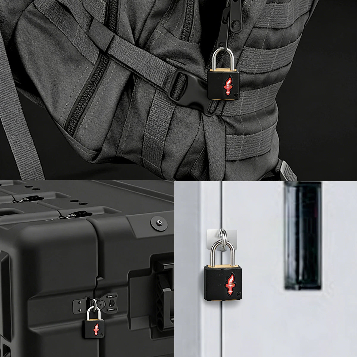Multicolor Family Travel Kit with TSA Approved Luggage Lock Set - MANDOTOS INTERNATIONAL