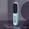 Cordless Portable Mini Hair Straightener - USB Rechargeable Hot Comb and Styling Brush for Travel