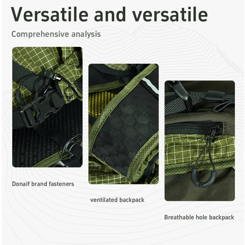 ANMEILU Custom Large Capacity Multifunctional Nylon Backpack Hydration Backpack for Mountain Camping Travel Hiking and Sports