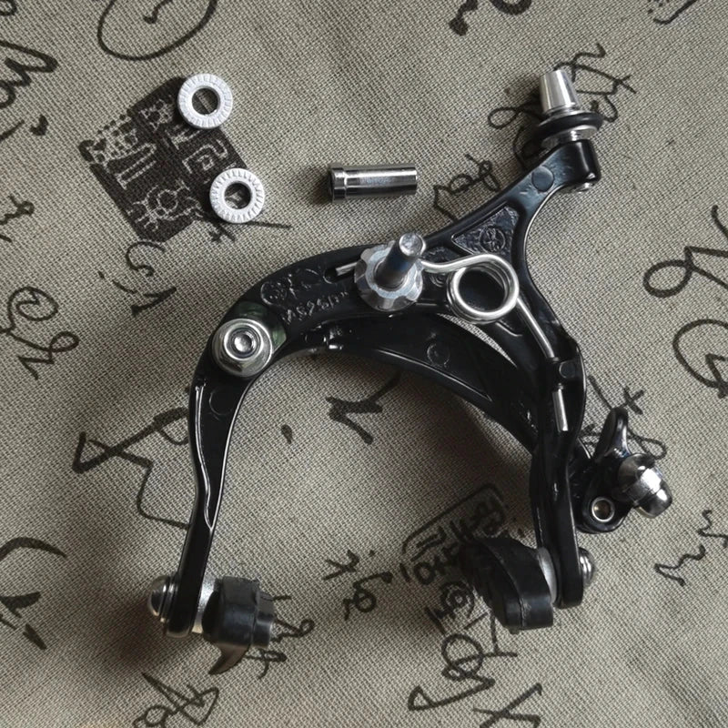 New Bicycle V-Brake AS2.5D-C Racing Road Dual Pivot Bike Aluminum Side Pull Caliper Brake Front Rear Brake 55-72mm MANDOTOS