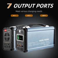 300W Portable Solar Generator with AC Outlet for Camping & Travel - MANDOTOS INTERNATIONAL
