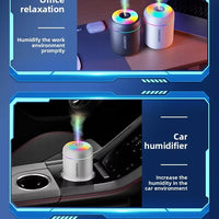 Portable Household Humidifier Mini Ultrasonic Diffuser USB Powered with LED Lamp Suitable for Home Office and Car Travel