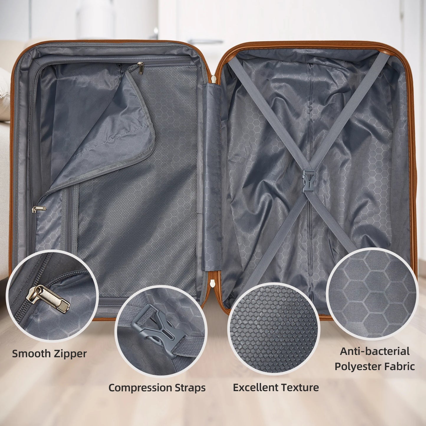 Water-Resistant Travel Luggage Sets with TSA Lock and Gym Bags - MANDOTOS INTERNATIONAL