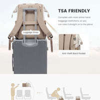 Super Lightweight Women's Travel Laptop Backpack with Curved Shoulder Straps - MANDOTOS INTERNATIONAL