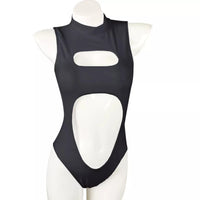 2023 Swimwear One-piece Swimsuit Zipper Neck Monki Swimsuit Front Cutout Sexy Bathing Suit Hollow Out One-Piece Swimwear