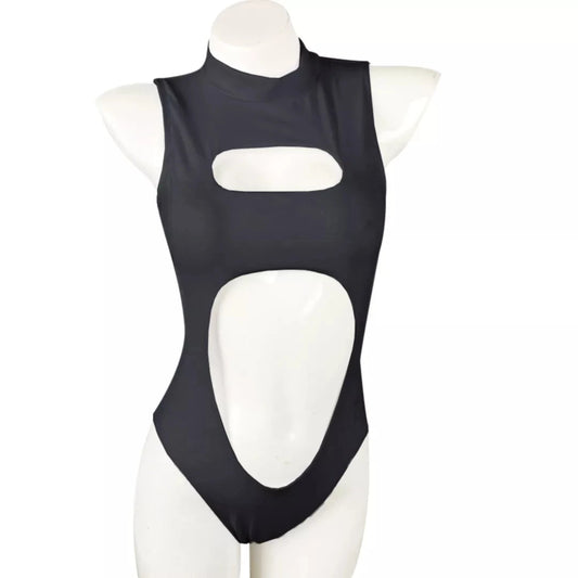 2023 Swimwear One-piece Swimsuit Zipper Neck Monki Swimsuit Front Cutout Sexy Bathing Suit Hollow Out One-Piece Swimwear