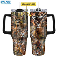 Custom logo 40 oz Stainless Steel Double Wall Vacuum Metal Cup Travel Coffee Mug 40oz Tumbler with Handle
