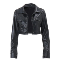 Vogue PU Cropped Jacket - MANDOTOS INTERNATIONAL
