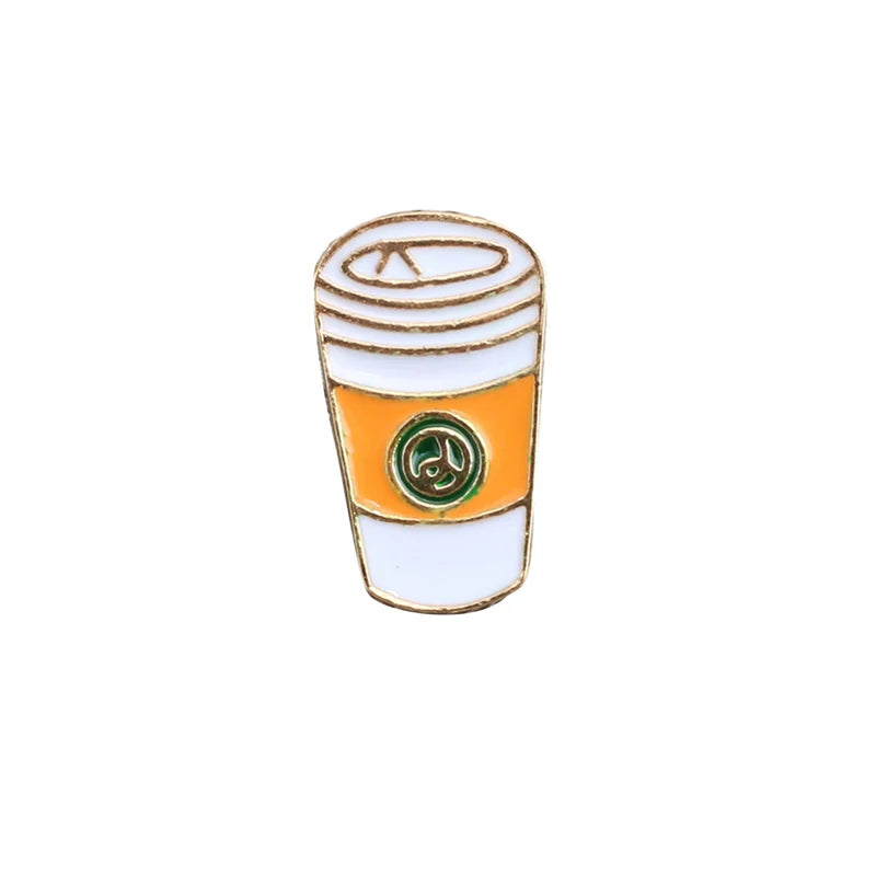 13 Style Snack Brooch Burger Pizza Chicken Drinks Coffee Popcorn French Fries Hot Dog Enamel Pins Food Brooche For Women Jewelry - MANDOTOS