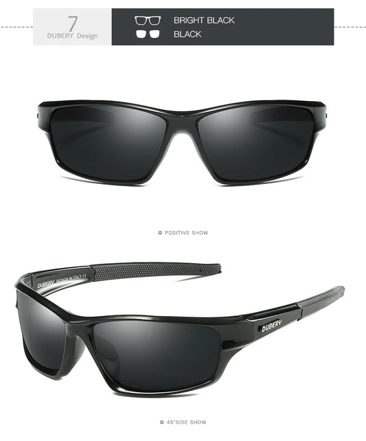 DUBERY 2022 Fashion Polarized Night Vision Sunglasses Trade Driving Custom Men Sunglasses Hot Selling Sport Glasses