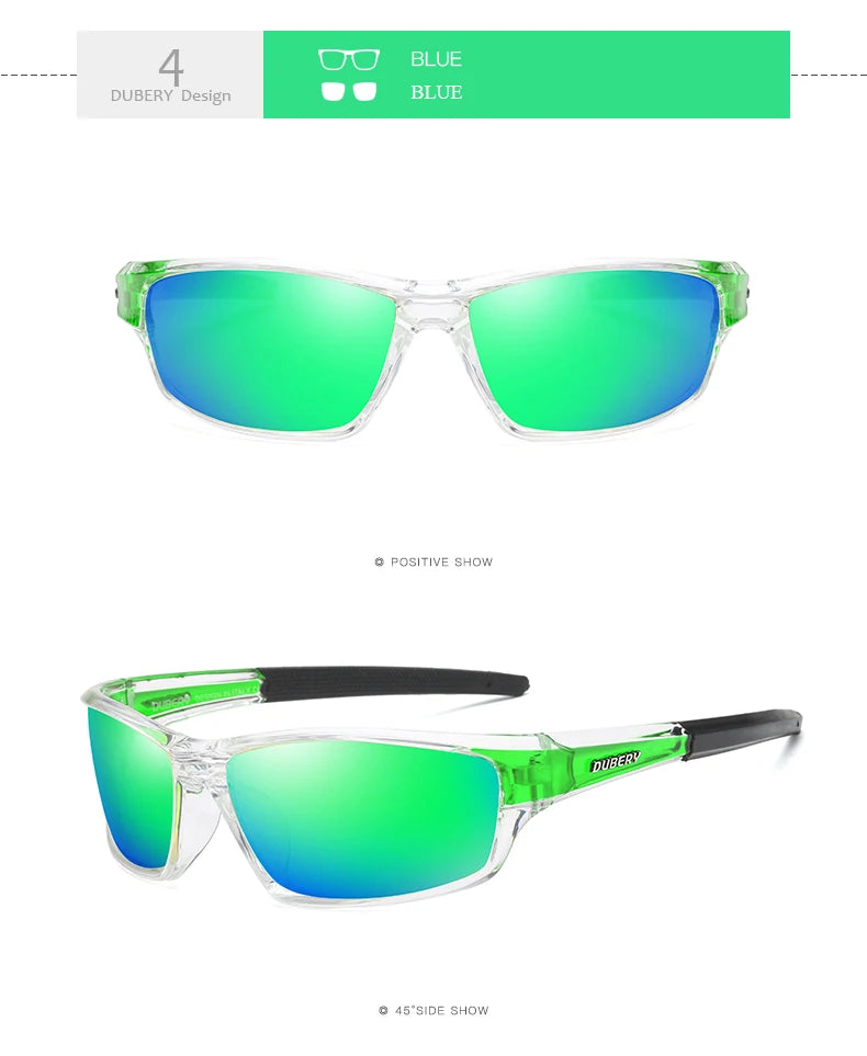 DUBERY 2022 Fashion Polarized Night Vision Sunglasses Trade Driving Custom Men Sunglasses Hot Selling Sport Glasses