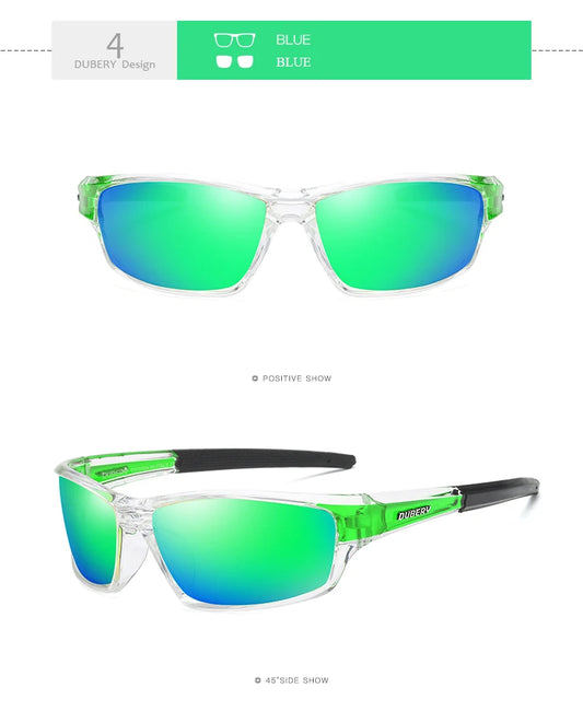 DUBERY 2022 Fashion Polarized Night Vision Sunglasses Trade Driving Custom Men Sunglasses Hot Selling Sport Glasses
