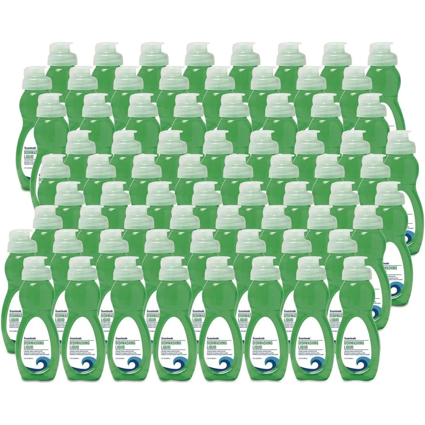 Eco-Friendly Dish Soap - 72 Bottles All-Purpose Travel Size 3 oz Fresh Scent - MANDOTOS INTERNATIONAL