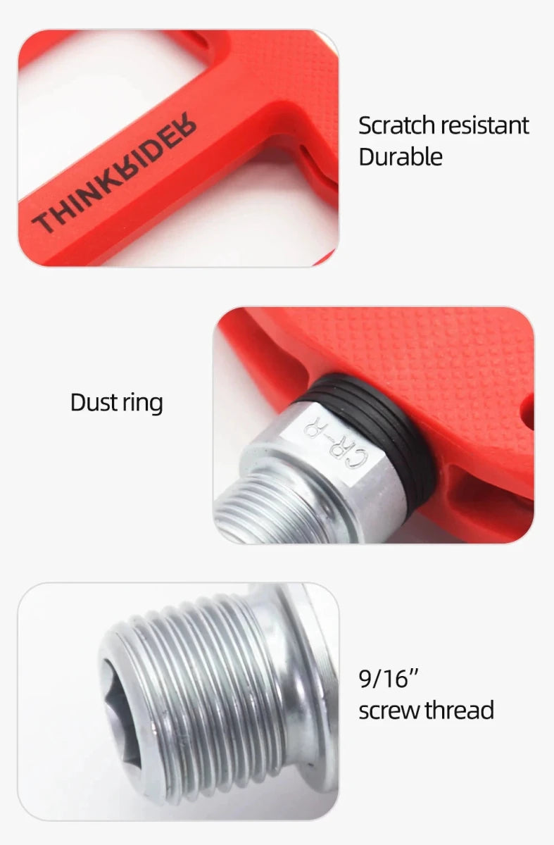 Upgrade Your Ride with ThinkRider Flat Bike Pedals! Ultimate Durability & Performance 🚴‍♂️ - MANDOTOS