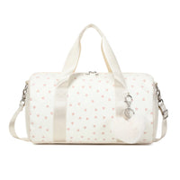 Glitter Hearts Ballet Bag for Girls - US Stock Duffel Travel Weekender Gym Bag - MANDOTOS INTERNATIONAL