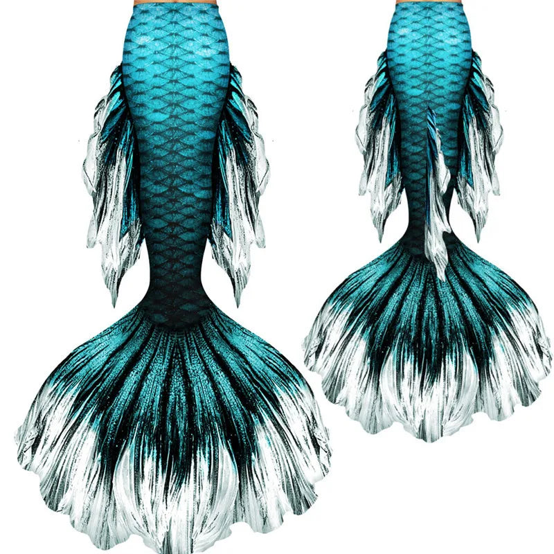 Hot Sale Customized Freediving Mermaid Tail Bikini Set Mermaid Tail Swimming Suit