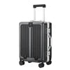 2026 US Warehouse 20 24 Inch Zipperless Aluminum Frame PC Suitcase Luggage High Quality Front Opening Hard Shell Travel Suitcase