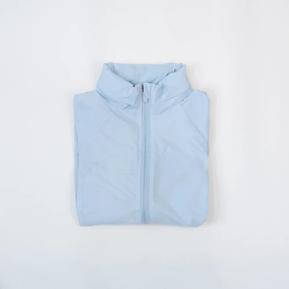 New Summer Women Sunscreen Coat Hooded Outdoor Sunshade Breathable UV Resistant Ice Silk Long Sleeve Sports Running Jacket