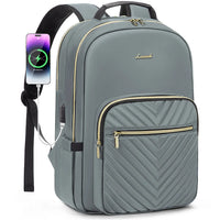 LOVEVOOK Luxury Nylon Teen College School Bookbags Waterproof Business 15.6 17 Inch Travel Laptop Backpacks Bags for Women Girls