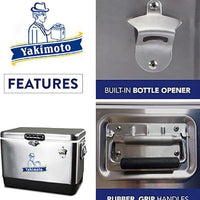 Stainless Steel Cooler Box - Portable Travel Party Camping Ice Bucket - MANDOTOS INTERNATIONAL