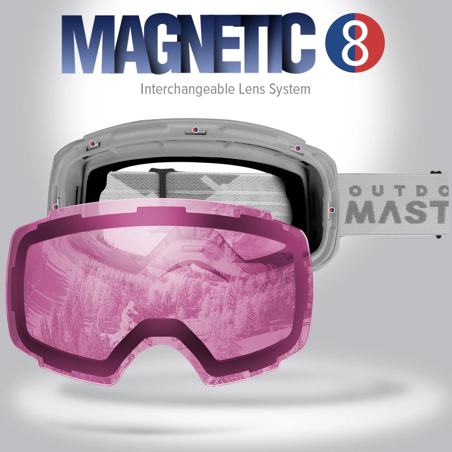 OutdoorMaster Ski Goggles with Full-Coated Spherical Lenses - MANDOTOS INTERNATIONAL