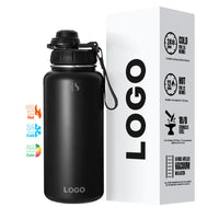 32oz Insulated Stainless Steel Sports Water Bottle - Gym, Outdoor & Travel - MANDOTOS INTERNATIONAL
