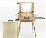 High Quality Makeup Travel Rolling Carry case Cosmetic Beauty Trolley Suitcase with Lights
