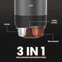 Portable Capsule Espresso Machine Heating Water Coffee Maker Handheld Automatic Espresso Machine With Travel Case