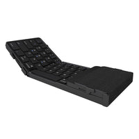 Full Size Foldable Wireless Keyboard with Numeric Keypad Wireless Folding Keyboard Rechargeable Portable Travel Keyboard