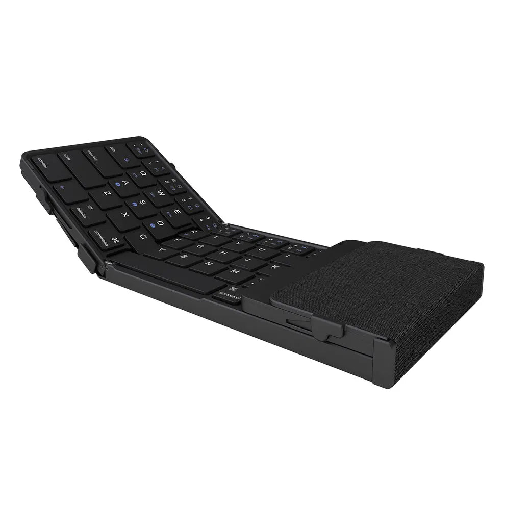Full Size Foldable Wireless Keyboard with Numeric Keypad Wireless Folding Keyboard Rechargeable Portable Travel Keyboard