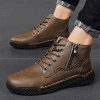 Men Hiking Shoes Non-slip Breathable Waterproof Sports Shoes Luxury Italian Handmade Male Trekking Outdoor Sneakers Travel Shoes