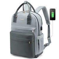 LOVEVOOK Fashion Stylish Girls Travel School Nylon BookBag With USB Waterproof Teacher Nurse Student Laptop Backpack for Women