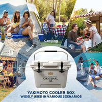 20L Classic Rotomolded Portable Cooler Box for Travel, Camping, Fishing, Sports & Home - MANDOTOS INTERNATIONAL