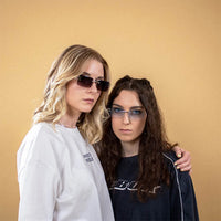 HBK Luxury Rimless Sunglasses Frames 2024 Retro Rectangle Party Use with Blue Black Gold Silver PC Frames