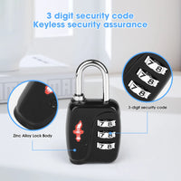 DUALVROWN Black Luggage Lock - Stylish Security for Travelers and Outdoor Enthusiasts - MANDOTOS INTERNATIONAL