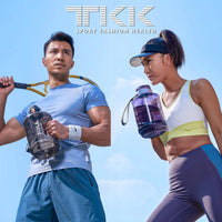 Big Capacity 60oz Wholesale CustomLogo Food Grade Tritan Sport Water Bottle for Gym Travel Hot Thermal for Adult with Straw 2.0L