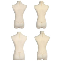 8Pcs Sexy Body Chain Belly Waist Chain Necklace Summer Beach Bikini Bra Body Jewelry for Women Gold Tone