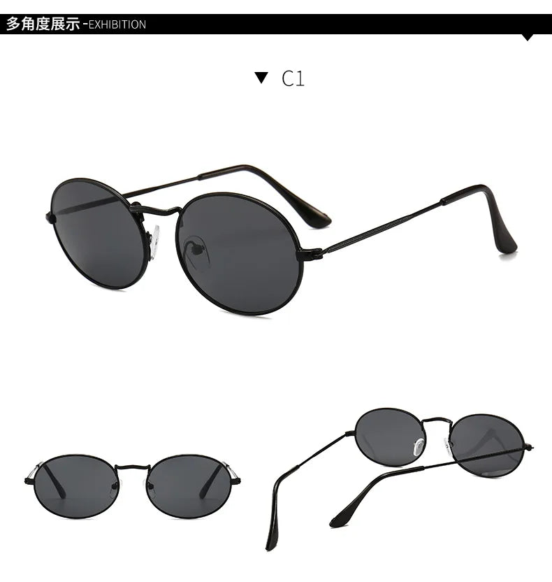 Custom logo Metal Frame Sunglasses Round Supplier Wholesale Factory Price Sale