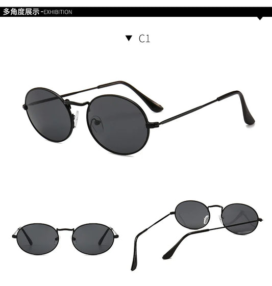 Custom logo Metal Frame Sunglasses Round Supplier Wholesale Factory Price Sale