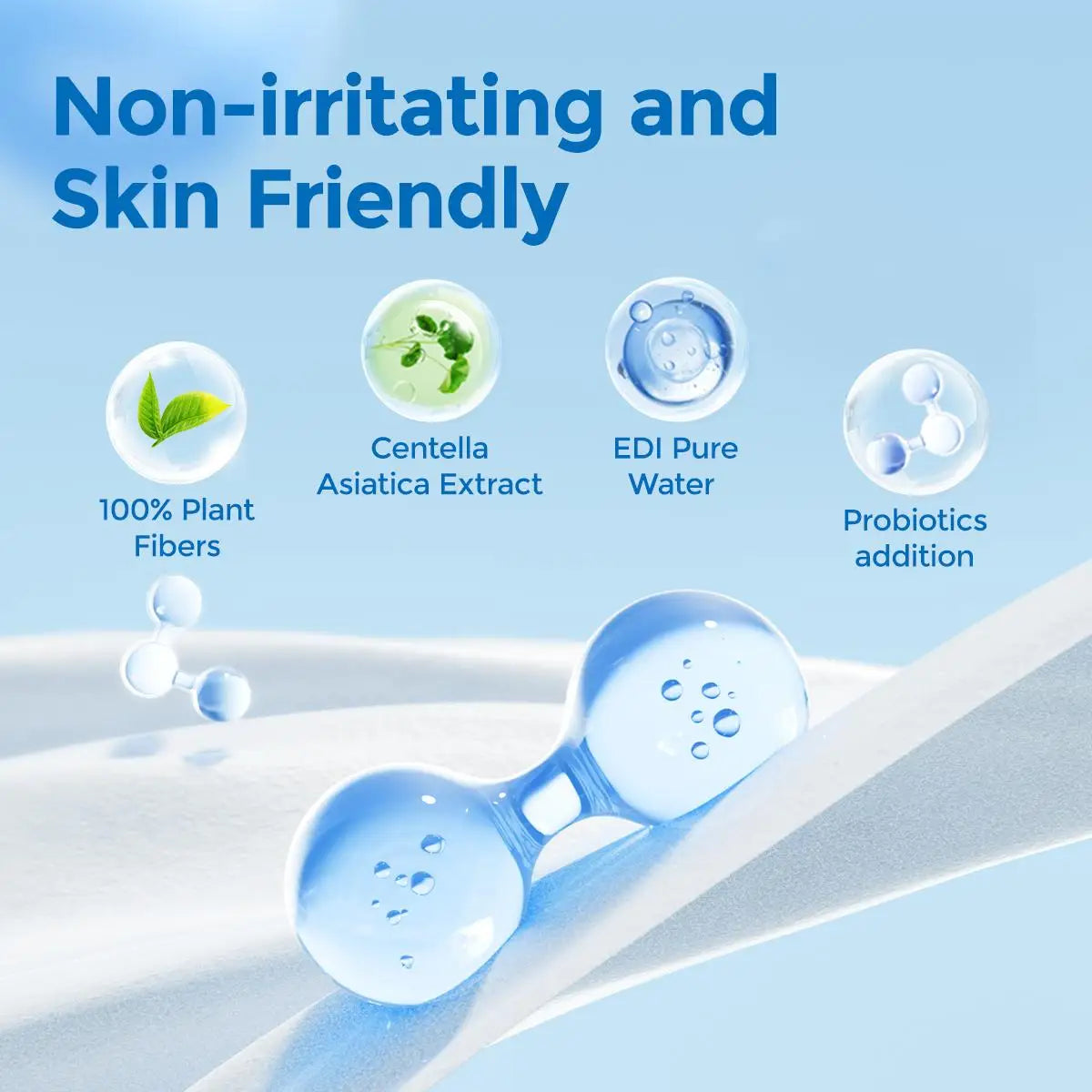 Matern'ella Eco-Friendly Probiotic Travel Wipes with Plant Fibers - Fragrance-Free - MANDOTOS INTERNATIONAL