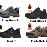 Brand Men Winter Snow Boots Waterproof Leather Sneakers Super  Warm Men's Boots Outdoor Male Hiking Boots Work Shoes Size 39-47